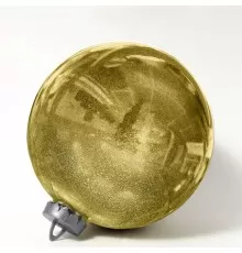 Большой новогодний шар с глиттером, 25 см (золотой, UD002-25GD)
