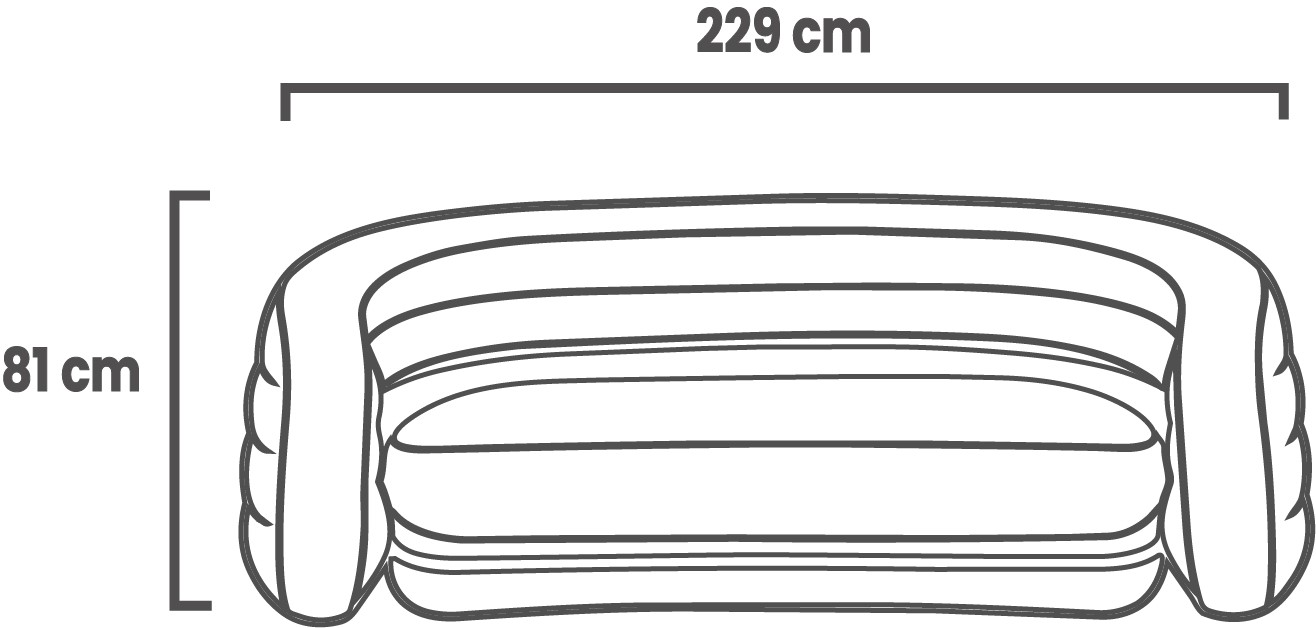 Intex Curve 66571 - надувной диван
